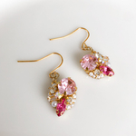 ドール用💐ビジューピアス💎ピンク💘キラキラ ブライス 宝石ピアス