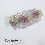 清涼感ある紫陽花バレッタ