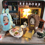 ミニチュア　ドールハウス　カフェ
