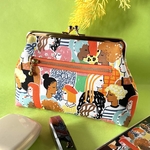 色んな女の子柄 化粧ポーチ プチギフト など マチ付き 可愛い がま口ポーチ USAコットン