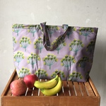 保冷バッグ ミモザ柄 ［松尾ミユキ代理出品］