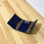 クロムエクセルと染色革のキーケース
