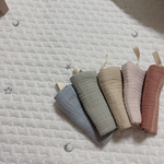 ベビー　キッズ用　四重ガーゼハンカチ　ナチュラル　5枚セット　
