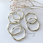 8pcs ＊ 42mm ツイスト リングパーツ リングフレーム（0051）