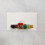 【6/21 22:00〜販売】カラフル　ビーズ　ヘアピン　ヘアクリップ　バレッタ