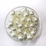 【約12mm 約50個】アクリルパールビーズ  オフホワイト