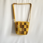 パッチワークショルダーバッグ　黄色