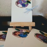 飾っておきたいブック型カード　梅雨時の紫陽花