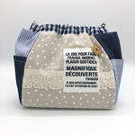 ナチュラル&ポップ消臭マナーポーチバネポーチコスメポーチ 大きめサイズ