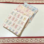 再販2 小さなガーゼハンカチ〔15cm×15cm〕 ちょうちょリボン no.1.2.3番
