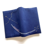 刺繍 ブックカバー 文庫 銀河鉄道の夜