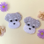 シュナウザー ビーズ刺繍チャーム
