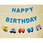 誕生日飾り　働く車【再販】