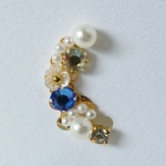 お花とパールのイヤーカフ（右耳）【再販あり】