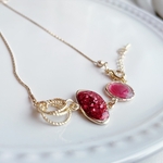 ドゥルージー風レジン ブレスレット(レッド)