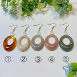 大ぶり！シンプルオーバルリングピアス/イヤリング(H-23)
