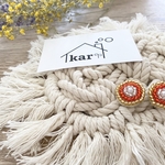 ビーズ刺繍ピアス