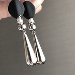 NEW!! ▷ マットビーズ × パールビーズ ティアドロップ ピアス / イヤリング