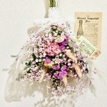 ドライフラワースワッグブーケ＊＊＊ナチュラルピンクな可愛いbouquet♡