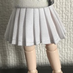 オビツ11 プリーツスカート  white