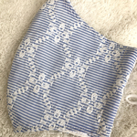 送料無料꙳★*夏用マスク/大人用/プレゼントにも/かわいい/爽やか/手作りマスク/ハンドメイド/レース/レースマスク/サークルマスク/北欧柄