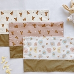 ランチョンマット　くま　テディベア　20×30 入園入学　女の子　くま柄　30×40 サイズオーダー　オーダー　ランチマット　サイズ変更可　オリジナル　韓国　テディベア柄　オリジナル　巾着　
