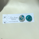 グリーンのアシメピアス♡
