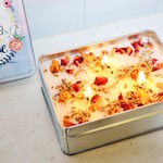 (送料無料) happy cake aroma candle ～メッセージを添えて～                              
