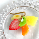 再販☆カラフルが可愛い！ミニチュアフルーツ　ポニーフック　食品サンプル