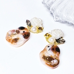 マーブル モルモット ピアス