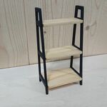  ミニチュア◆木製ラック◆ドールハウスに◆棚 シェルフ 男前インテリア 　ミニチュア家具