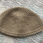 夏糸１５cm《ベージュ》麻綿・イスラム帽