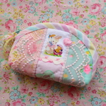 hana*ハンドメイド☆レトロアニマルのミニミニファスナーポーチ★イースターバニーちゃん