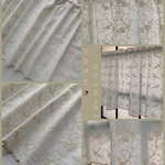 送料無料シャンパンホワイトつるバラカフェカーテン