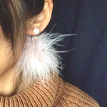 マラボーキャッチの一粒パールピアス