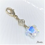 【スワロフスキー】花チャーム