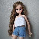 リカちゃん チューブトップ &デニム ショート パンツ セット 服