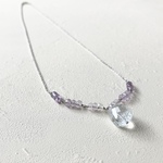 アクアマリンとアメジスト ネックレス