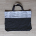 大きめレッスンバッグ 通学バッグ 紺 new