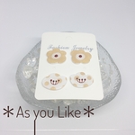 ✳︎北欧柄✳︎ピアス/イヤリング2セット