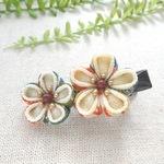 ▼SALE▼ お花２輪のミニクリップ　浴衣にどうぞ