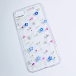 <送料無料>勿忘草とアリッサムiPhone/スマホケース