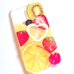 いちご ハートレモン キウイ オレンジ さくらんぼ ブルーベリー 押しフルーツiPhoneケース 押しフルーツスマホケース 押しフルーツケース 押しフルーツ