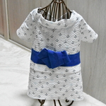 ⭐︎犬服⭐︎浴衣 防蚊加工 男の子用イカリ柄 Sサイズ　ハンドメイド