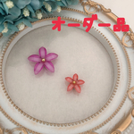 送料込み♡プルメリアのお花のマグネットブローチ✩.*˚