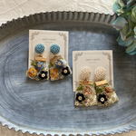 ビーズ刺繍とリボン刺繍
