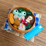 梅雨時期も楽しく☔かえるお弁当