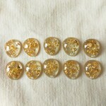 再販　金箔チャームチャーム　金箔カボション　アクリルチャーム　クリアチャーム