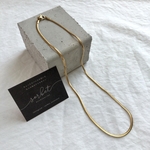 stainless snake chain necklace