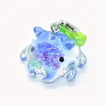 大きめ🐙めんだこズ♪紫陽花【ブルー】チャームストラップ
